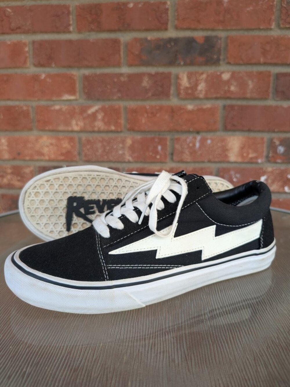 Men's Revenge x Storm Black Skate Sneakers Shoes Size 11